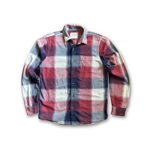 Hollister Flannel Long sleeve Button up Shirt Mens Medium Casual Y2K Preppy